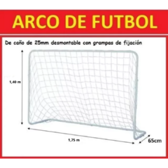 ARCO DE FUTBOL METAL EXTRA GRANDE 1.40 x 1.75 m