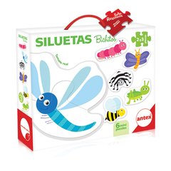 SILUETAS PUZZLE DE 2 3 y 4 PIEZAS ART3028 - Juguetería Aladino