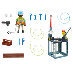 PLAYMOBIL STARTER PACK - CONSTRUCCIÓN CON GRÚA 70816 en internet