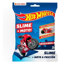 MOTO A FRICCION + SLIME HOT WHEELS