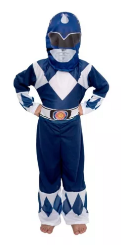 POWER RANGER AZUL DISFRAZ TALLE 2