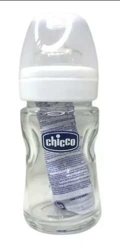BIBERON BOCA ANCHA NATURE GLASS 0+ CHICCO - comprar online