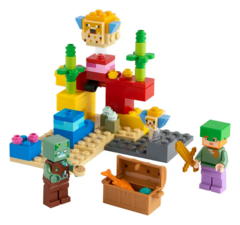 LEGO MINECRAFT - EL ARRECIFE DE CORAL 21164 en internet