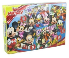 PUZZLE MICKEY MOUSE x4 DE 12, 18, 24 y 36 PIEZAS - comprar online