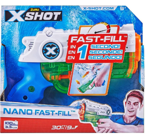 PISTOLA DE AGUA X-SHOT NANO FAST FILL
