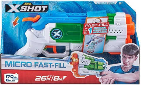 PISTOLA DE AGUA X-SHOT MICRO FAST FILL