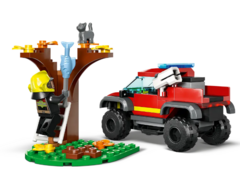 LEGO CITY CAMION DE RESCATE 4x4 DE BOMBEROS 60393 - Juguetería Aladino