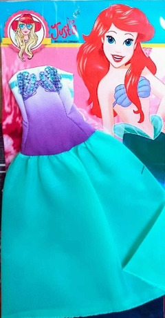 VESTIDOS PRINCESAS DISNEY MUÑECAS 30 CM JUSTA - comprar online