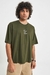 Remera LIVE SLOW Verde Militar 797