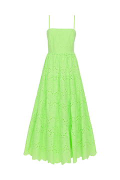 Vestido Laise com Babados - Verde