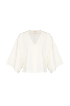 Blusa Kaftan - Off White - Fernanda Gardini