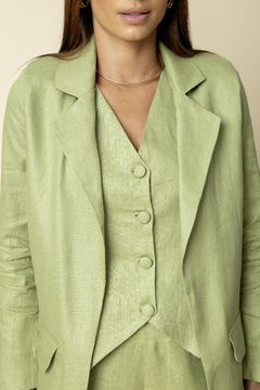 Blazer Linho - Verde Matcha - Fernanda Gardini