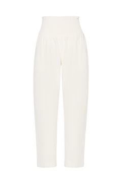 Calça Skinny Lastex Crepe - Off White