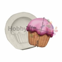 Molde de Silicona N°032: Cupcake Grande - comprar online