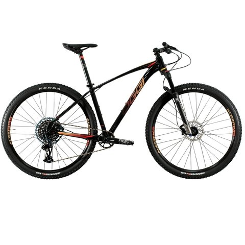 Bicicleta Oggi 7.5 2021 Aro 29 - Preto/Vermelho/Dourado