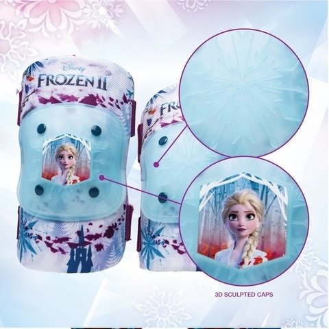 Kit Proteção Infantil 3-7 Anos Joelheira Cotoveleira Buzina Frozen Ii na internet