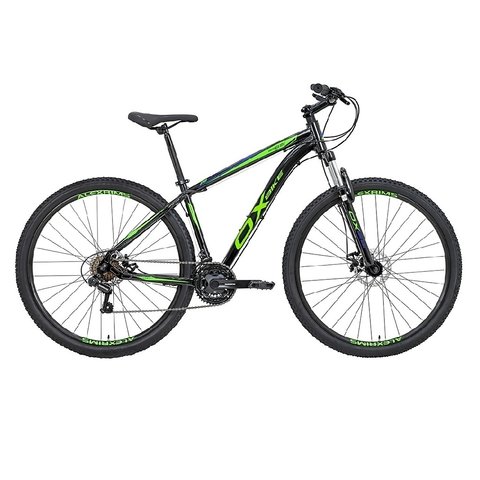 Bicicleta Ox Glide Aro 29 - Preto/Verde/Azul