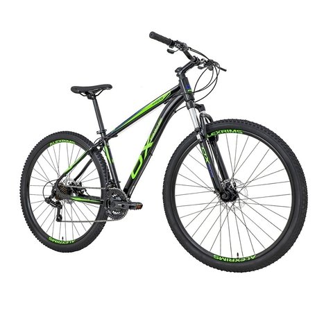 Bicicleta Ox Glide Aro 29 - Preto/Verde/Azul