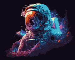 Astronauta 1 - Kit para pintar por números! - comprar online