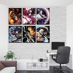 Compra online de Pintura dIY de 40x50cm por números desenho desenho  colorindo por números Acrílico Assassino Demon Slayer adulto