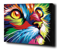 Gato Pop Art - Pinta por números! - comprar online