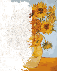 Los Girasoles de Van Gogh - Pinta por números! - comprar online