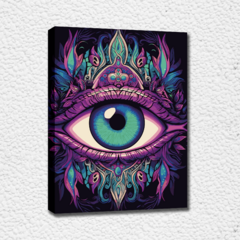 Ojo Violeta Mandala - Pinta por números!