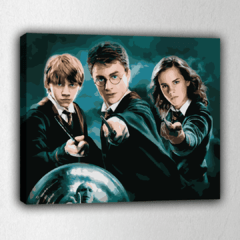 Harry, Ron y Hermione- Pinta por números!