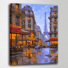 Tarde en París - Kit para pintar por números!