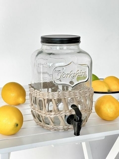 DISPENSER DE BEBIDAS CON BASE MIMBRE - comprar online