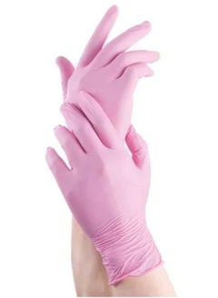 GUANTES DE NITRILO ROSA S LILA/ROSA