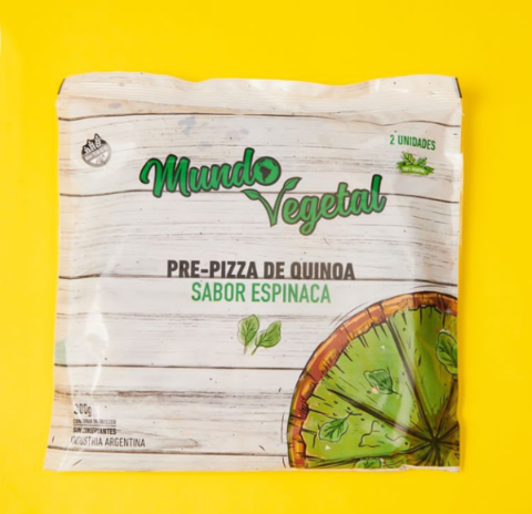 Prepizza Quinoa & Espinaca - Mundo Vegetal