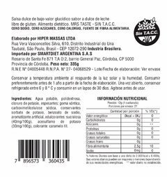 Salsa sabor dulce de leche zero calorías - Mrs Taste - comprar online