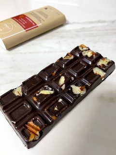 Chocolate 80% Cacao con nuez pecan s/azúcar - NUTRIRTE ALIMENTO MEDICINA - comprar online