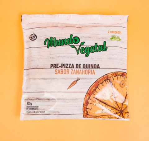 Prepizza Quinoa & Zanahoria - Mundo Vegetal