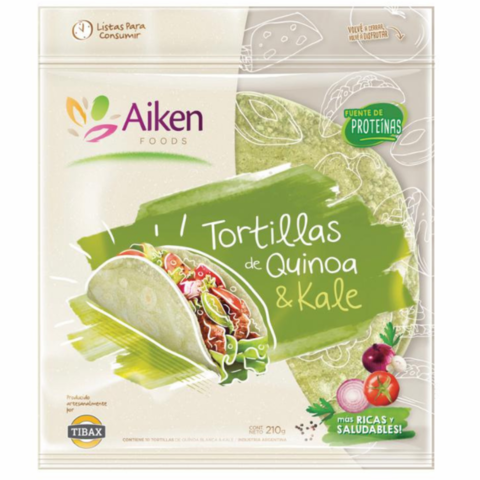 Tortilla de quinoa y kale - Aiken