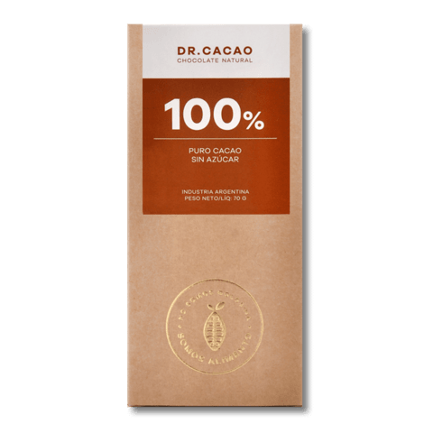 Chocolate 100% Puro Cacao Sin Azúcar Agregada - Dr Cacao