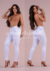 Calça Jeans Feminina Skinny Branca C362-03 na internet