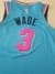 Dwayne Wade #3 Miami Heat City Edition 2020 - Semi Bordada na internet