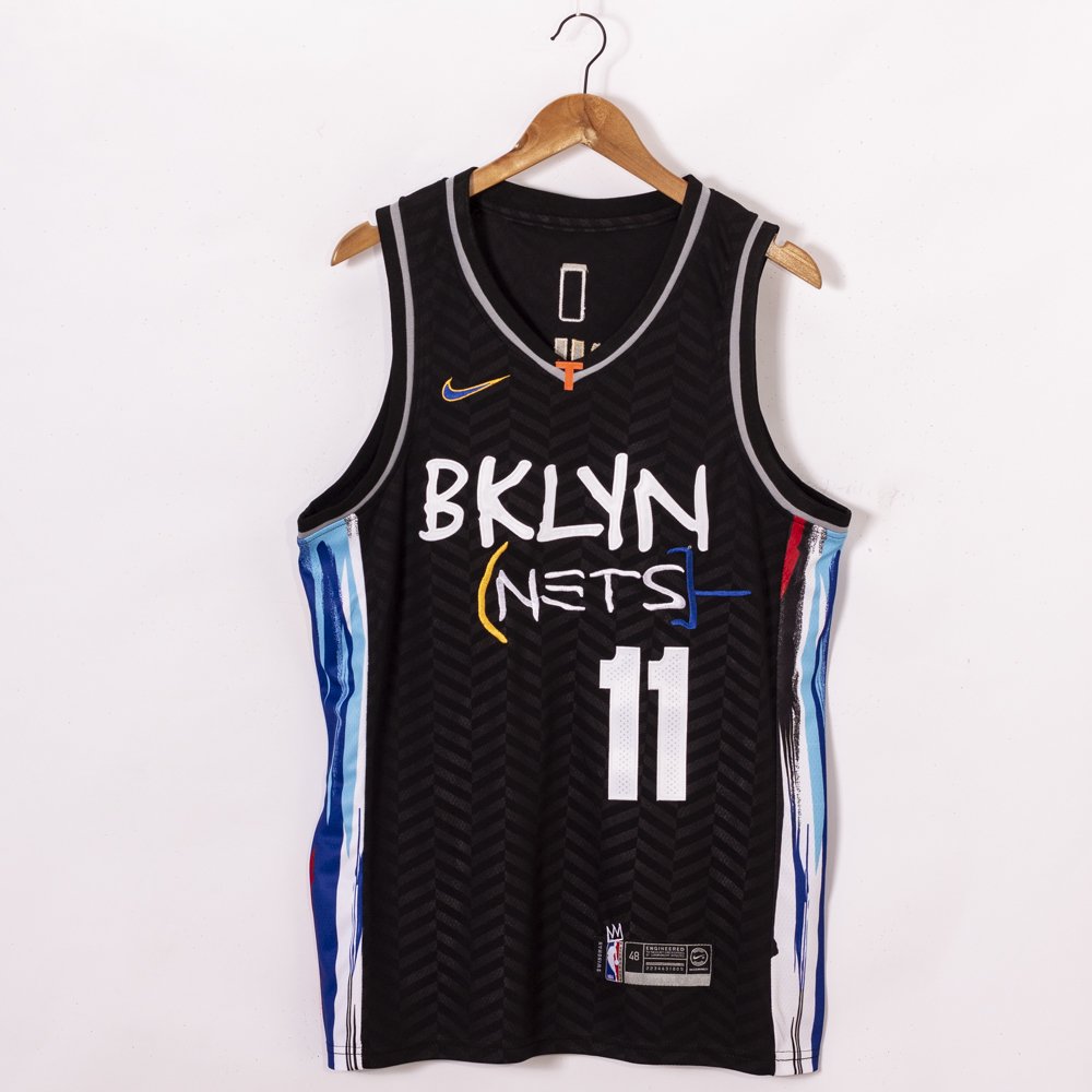 Kyrie Irving 11 Brooklyn Nets City Edition Temp 21 Semi Bordado