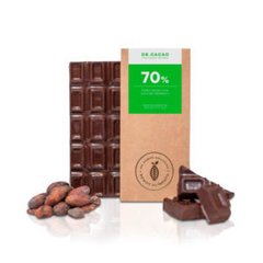 Chocolate Dr. cacao 70% Puro Cacao con Azúcar Orgánico (80g) - comprar online