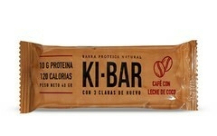 Barra proteica KIBAR x45g - Café y leche de coco