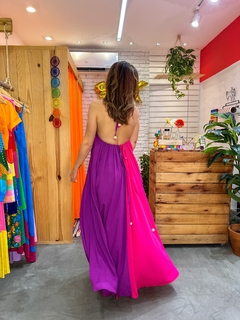 Imagem do Vestido Ilha do Mel Rosa e Roxo