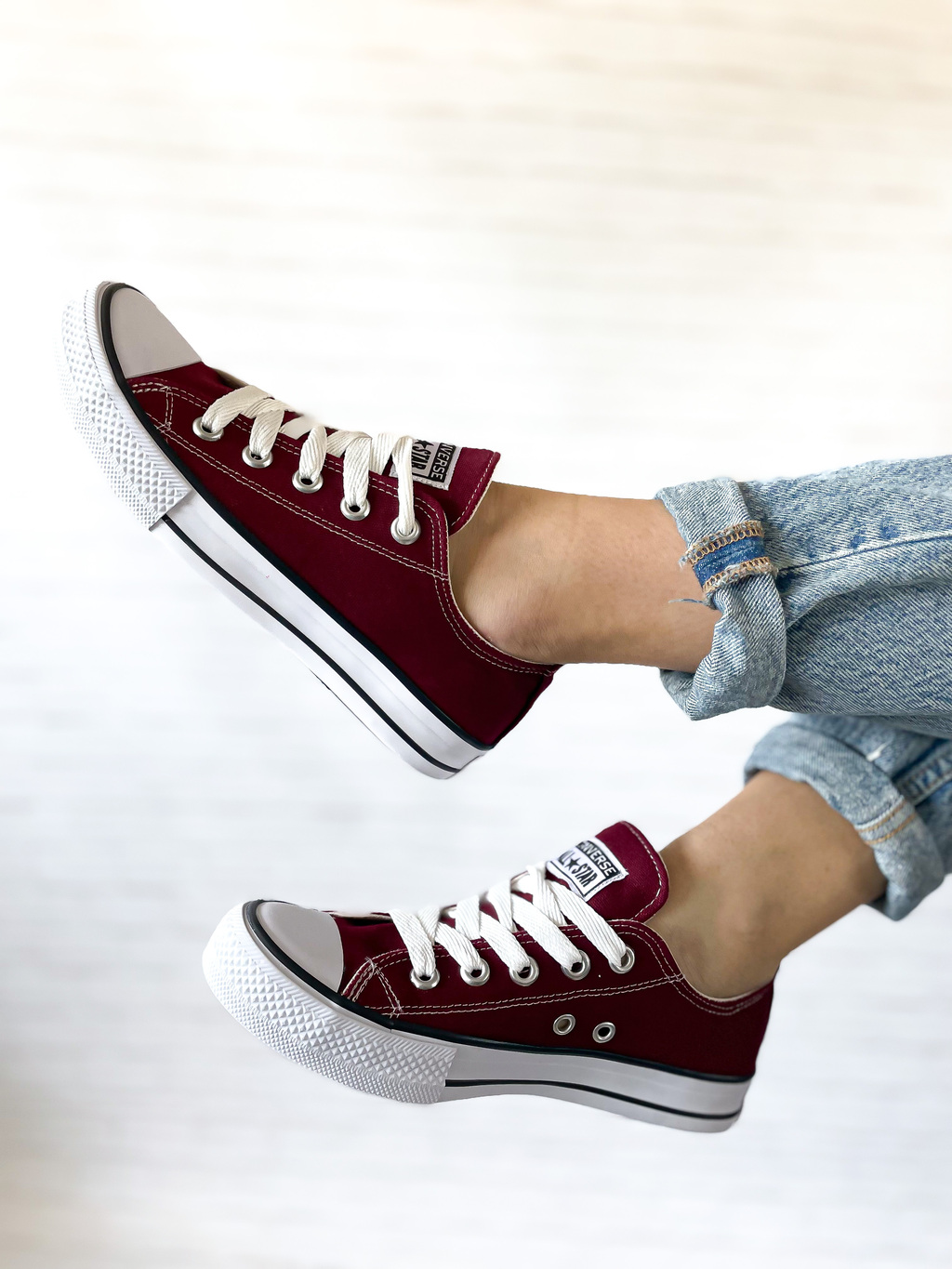 Converse bordo sin plataforma ESTILO PROPIO