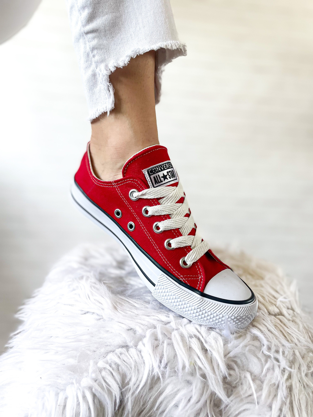 Converse rojos originales deals