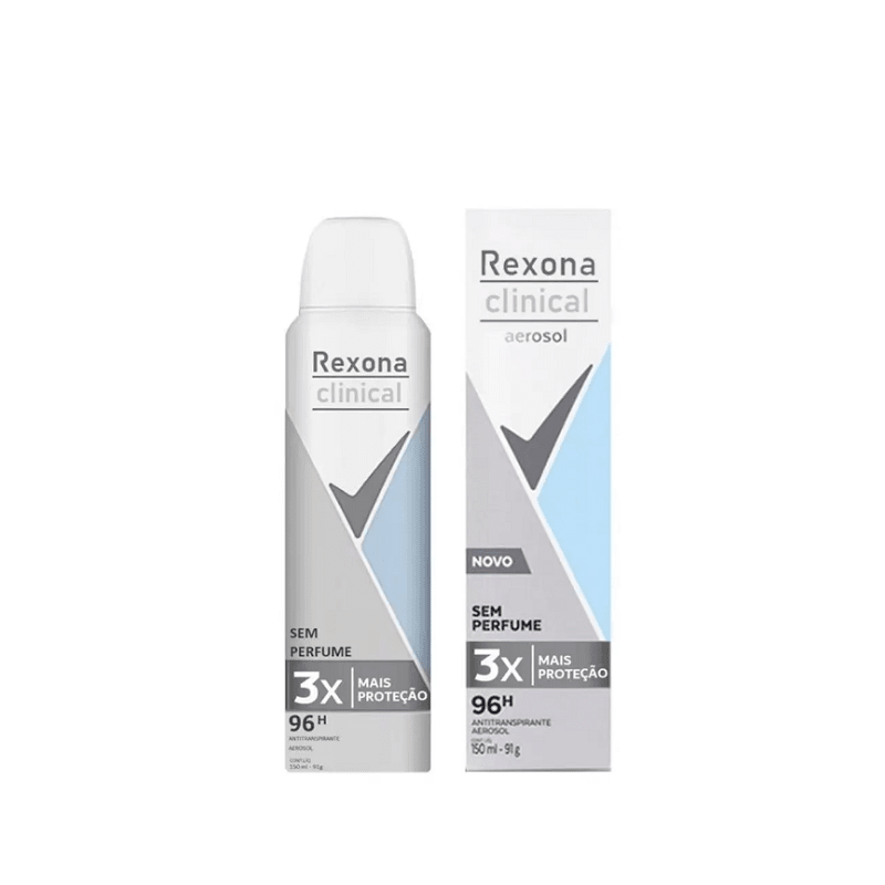 Desodorante Aerosol Feminino Classic Clinical Rexona 150Ml