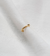Piercing mini bolinhas dourado banhado na internet