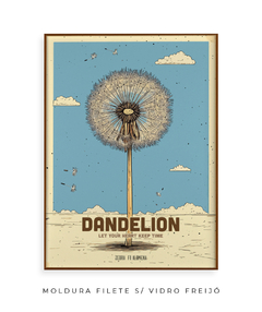 Quadro / Pôster - Dandelion - Zebra Filomena | Quadros e Pôsteres de Música