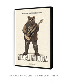 Quadro / Pôster - Metal Militia - Zebra Filomena | Quadros e Pôsteres de Música