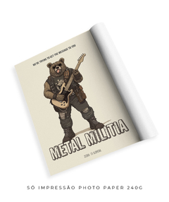 Quadro / Pôster - Metal Militia - comprar online